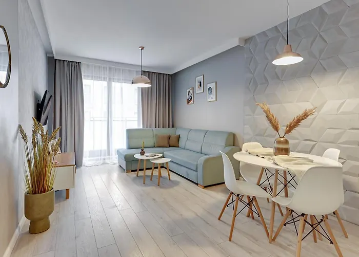 公寓式酒店 Aura Island Riverside & Parking By Downtown 格但斯克