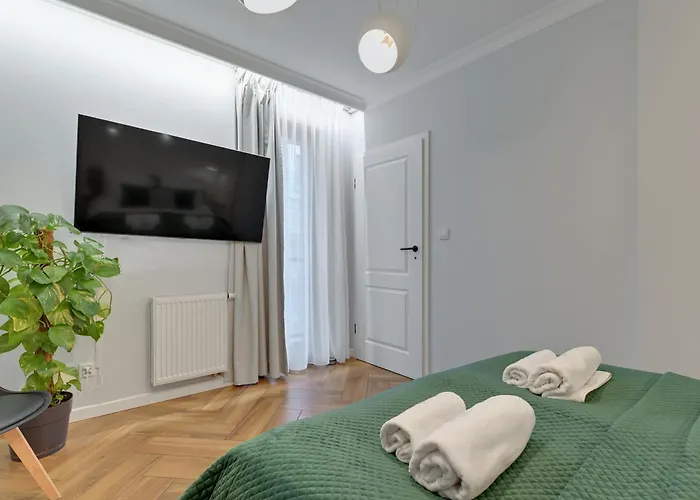 Aura Island Riverside & Parking By Downtown 公寓式酒店 格但斯克